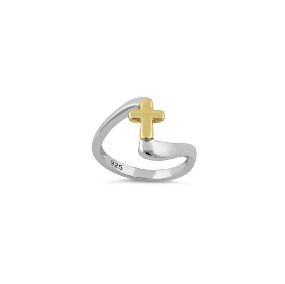 🥰 GOLD CROSS RING